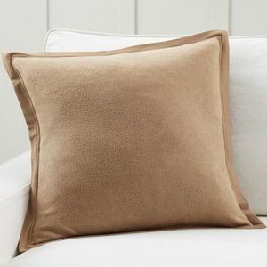 Pottery Barn - Camel Cozy Fleece Cotton Throw Pillow Cover - QTY 2
